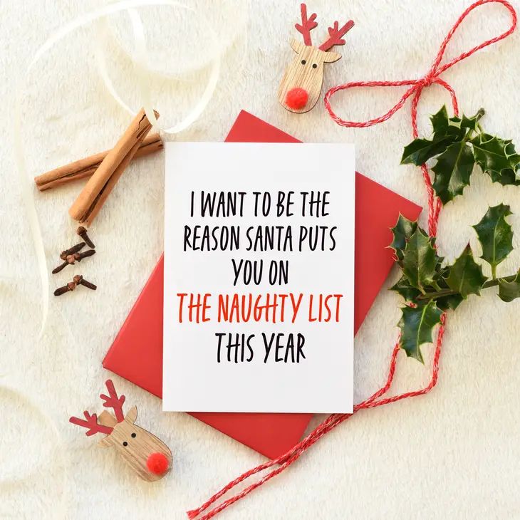 Quirky & Wonky Cards - Naughty List