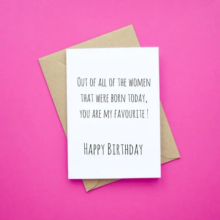 Quirky & Wonky Cards - Out of All the Women