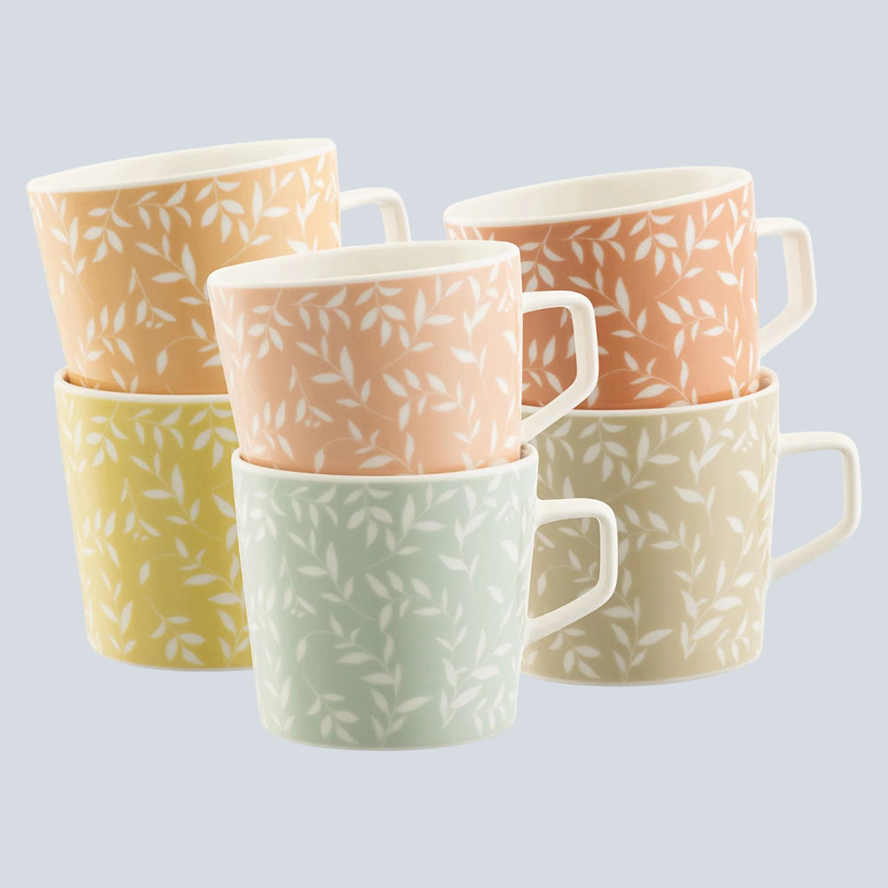 Aynsley - White Willow Mugs Set of 6