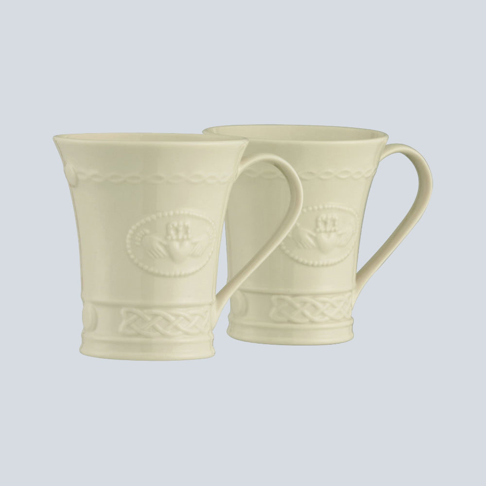 Belleek Classic - Mug Pair - Claddagh