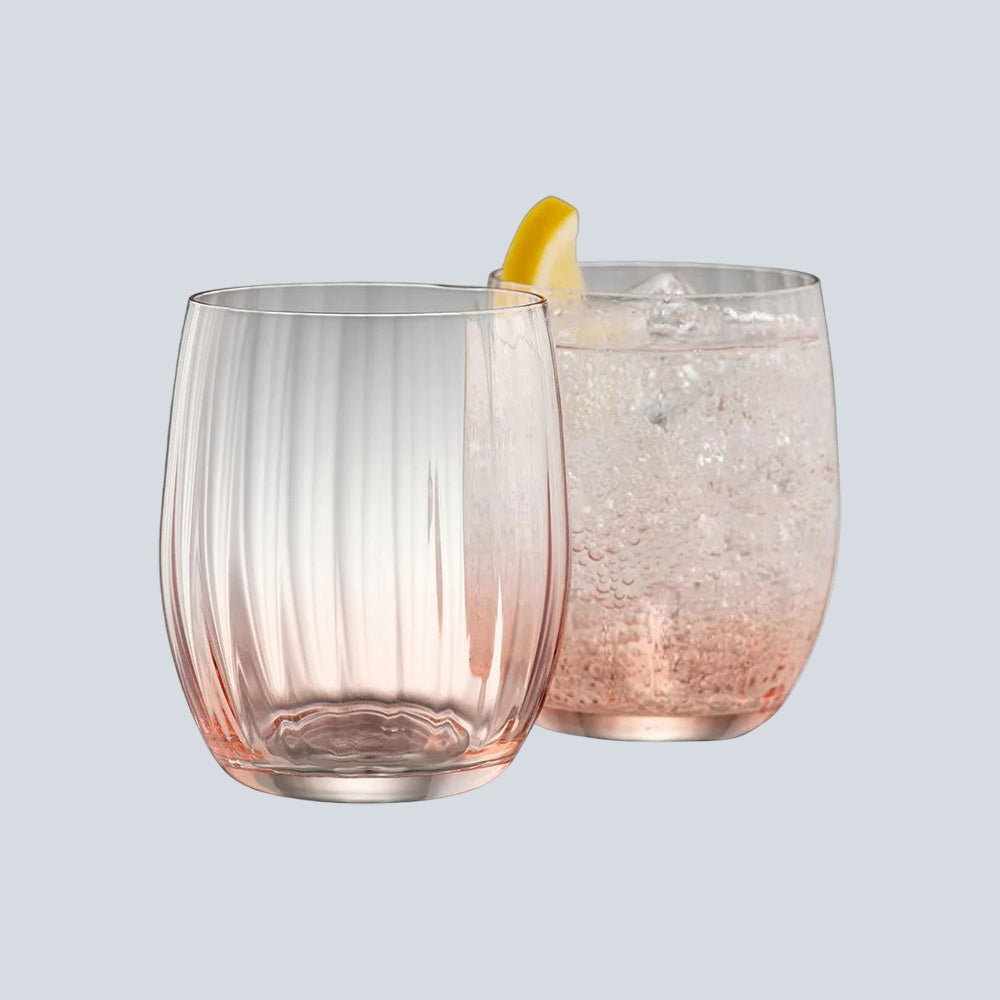 Galway Crystal - Erne Tumbler Glass Pair Blush