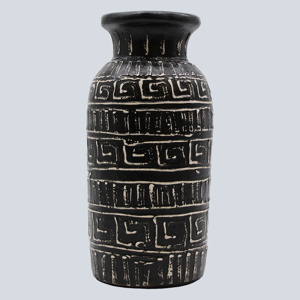 Greek Straight Vase - Chocolate