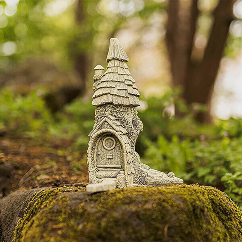 Resin Fairy House Garden Ornament