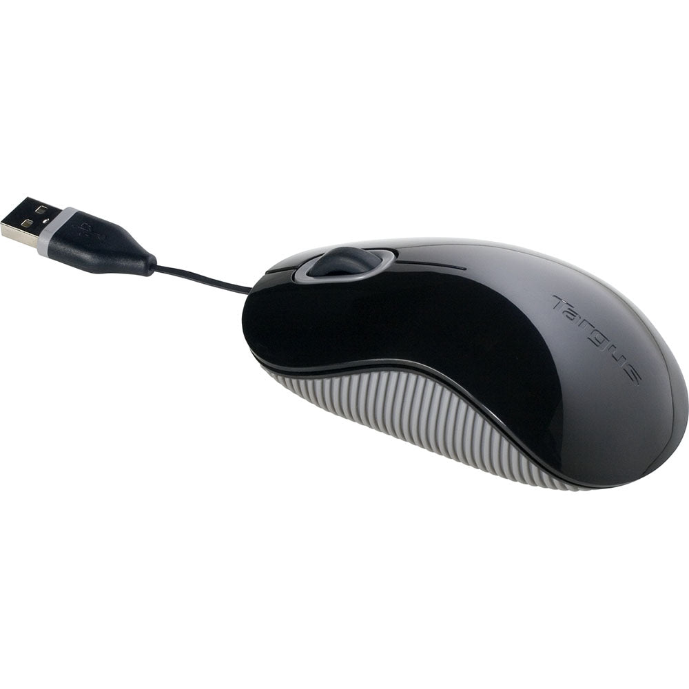 Targus Cord Storing Optical Mouse Black (AMU76EU)