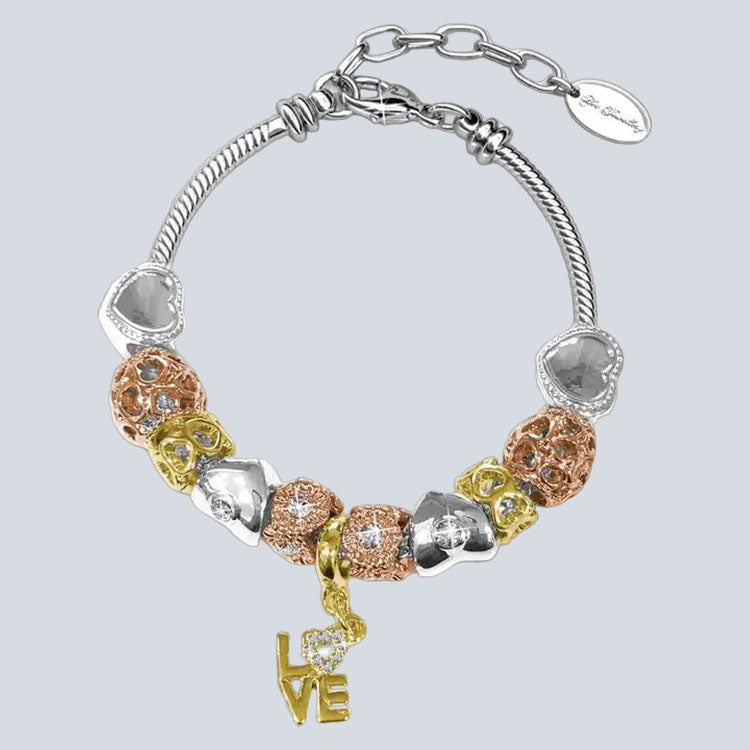 Women's Campbell & Rodgers Vibrant Charm Bracelet with Swarovski Crystal