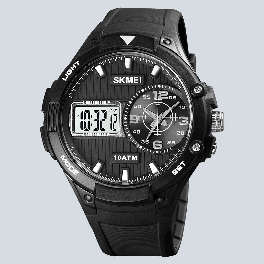 Men's SKMEI 1671 Dual-Time Business Quartz Watch