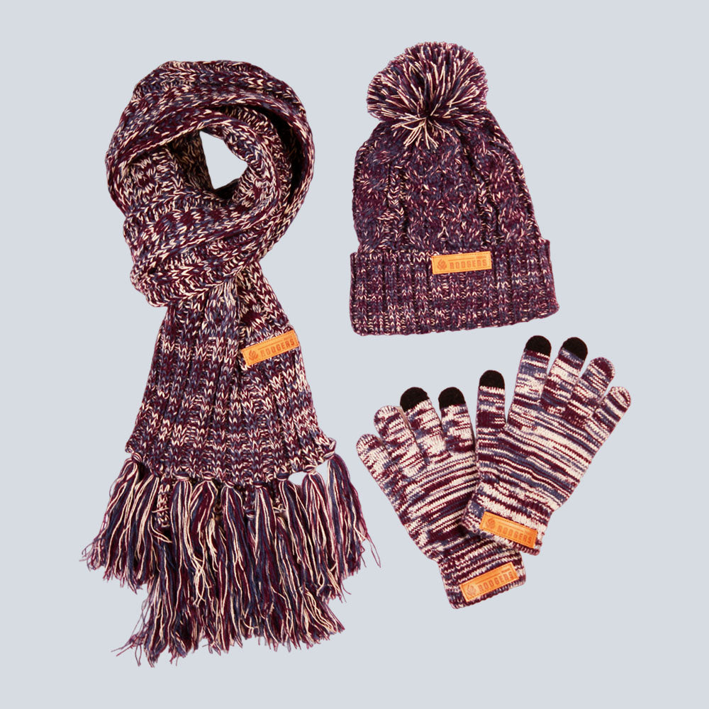 Unisex Rodgers Premium Scarf/Beanie/Glove Set